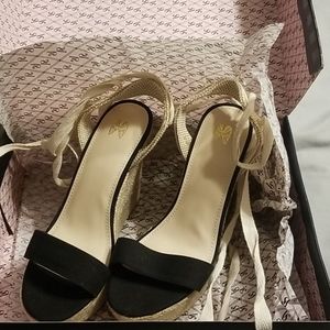 New Victoria's secret lace up wedge